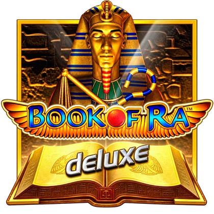 Игровой автомат Книга ра делюкс: логотип Book of Ra Deluxe